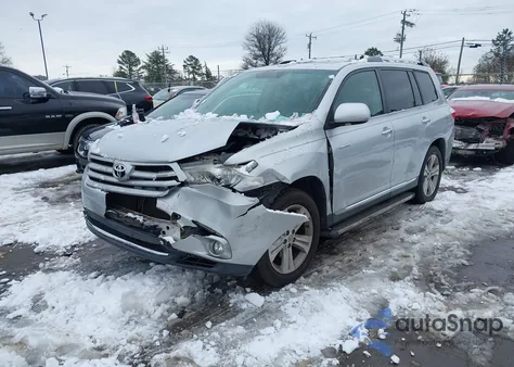 2012 Toyota Highlander Limited V6 z USA, uszkodzony, nr VIN 5TDYK3EH6CS057009